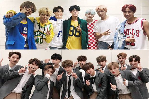 BTS dan Wanna One Kuasai...