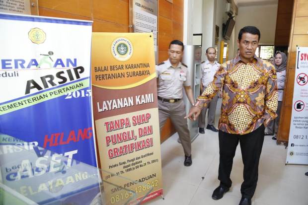 Sidak Karantina Surabaya,...
