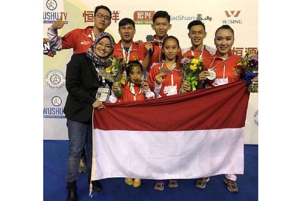 Atlet Junior Wushu Indonesia...