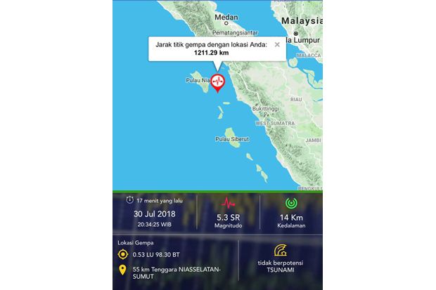 Tak Berpotensi Tsunami,...
