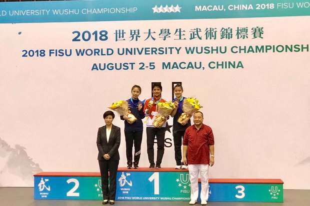 Tim Wushu Sabet Emas...