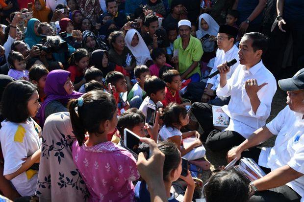 Di Lombok Utara, Jokowi...