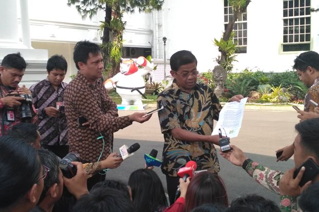 Menghadap Jokowi, Idrus...