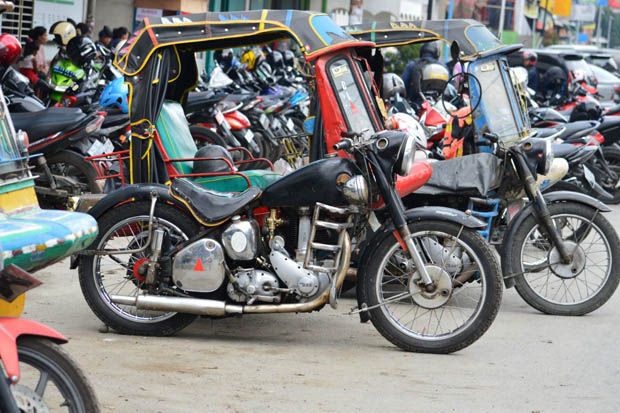 Becak Siantar, Motor...