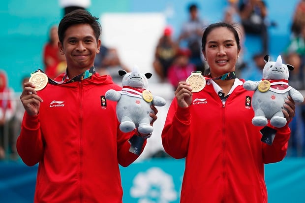 Perolehan Medali Asian...