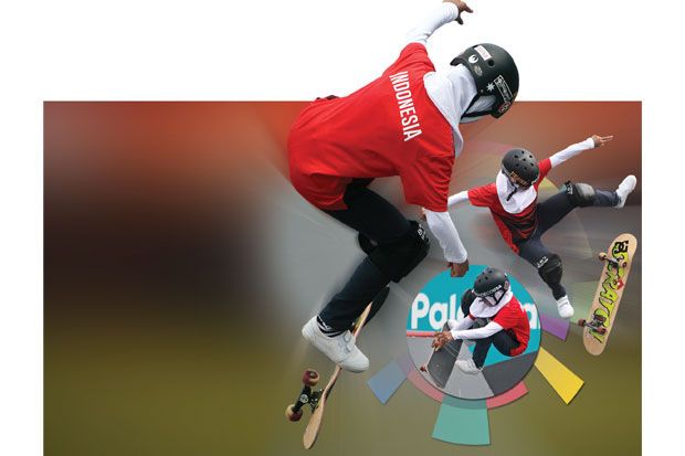 Bunga, Atlet Skateboard...