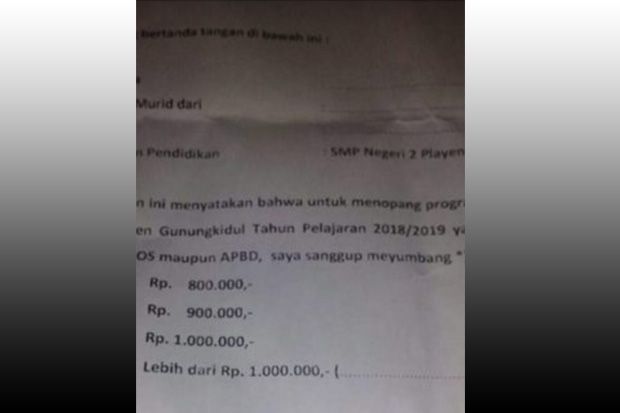 SMP Negeri di Gunungkidul...