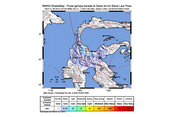 Gempa Susulan 4.7 Skala...