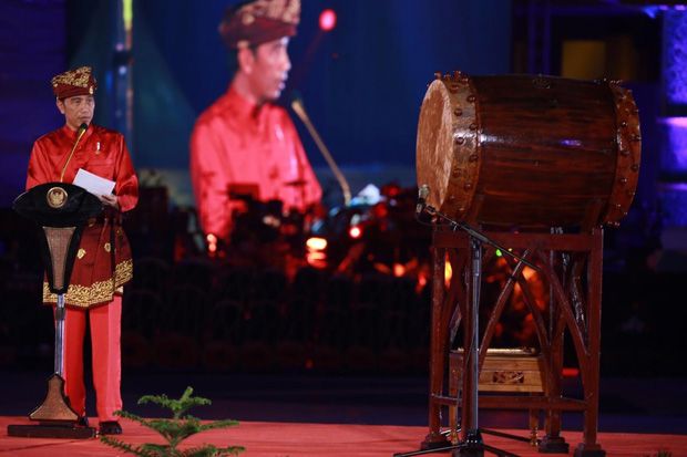 Buka MTQ Nasional, Jokowi...