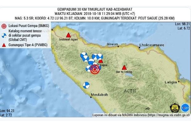 Gempa Darat 5,3 SR Guncang...