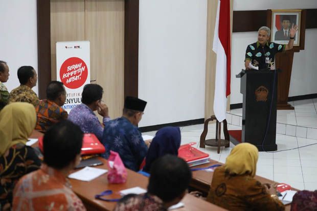 Cegah Korupsi, Ganjar...
