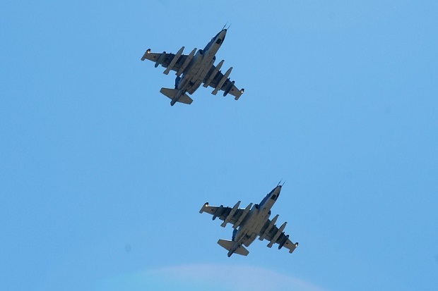 Jet Tempur Rusia Bombardir...