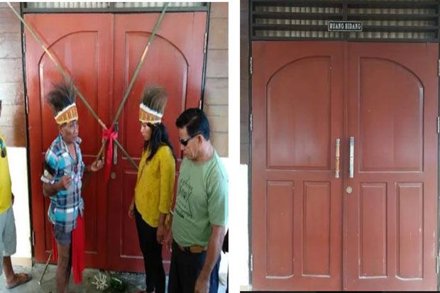 Polisi Buka Segel Adat,...