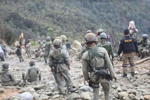 Pos TNI di Distrik Yigi...
