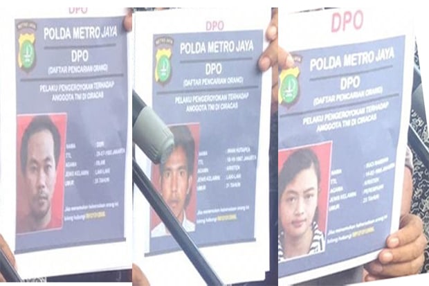 Polisi Rilis Tiga Buronan...