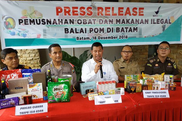 Sepanjang 2018 BPOM...