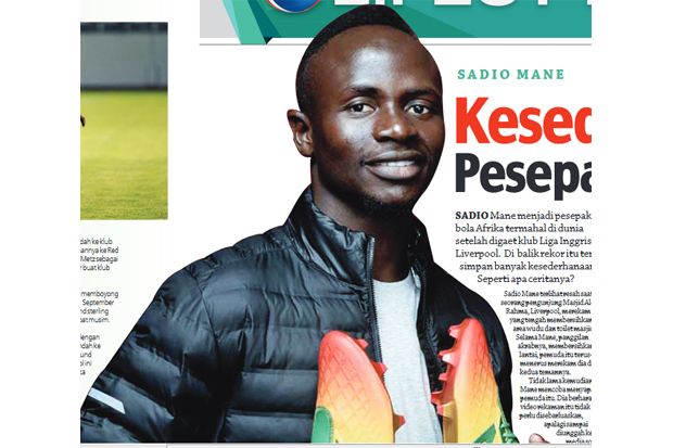 Sadio Mane, Teladan...