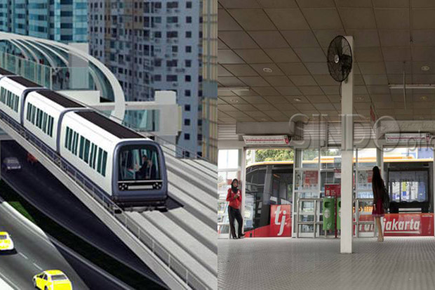 Transjakarta dan LRT...