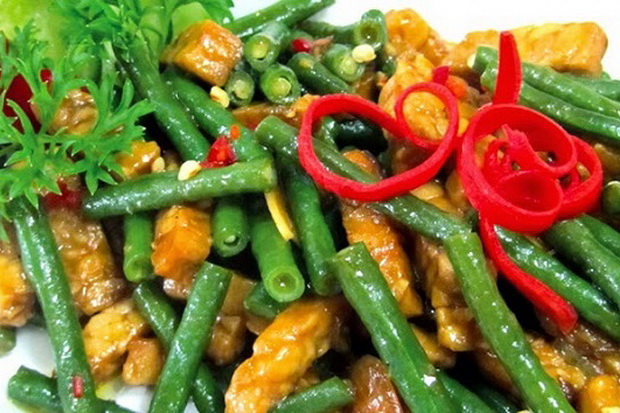 Tumis Tempe Kacang Panjang,...