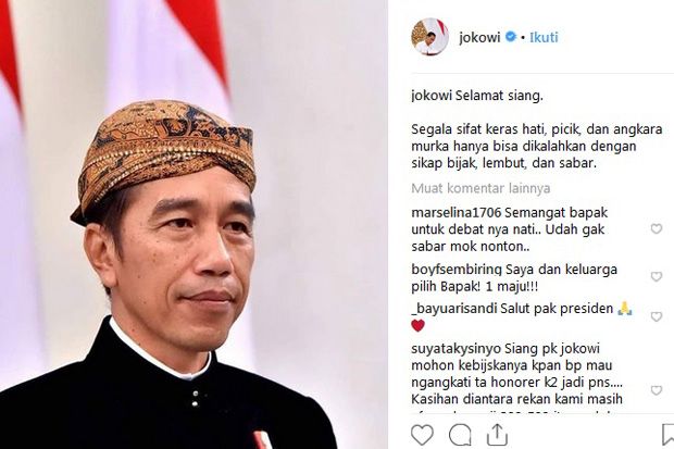 Jokowi: Sifat Keras...