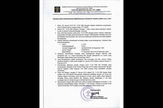 Ini Kata Imigrasi Jambi...