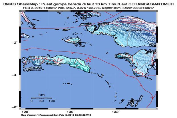Gempa Bumi 5,7 SR Guncang...