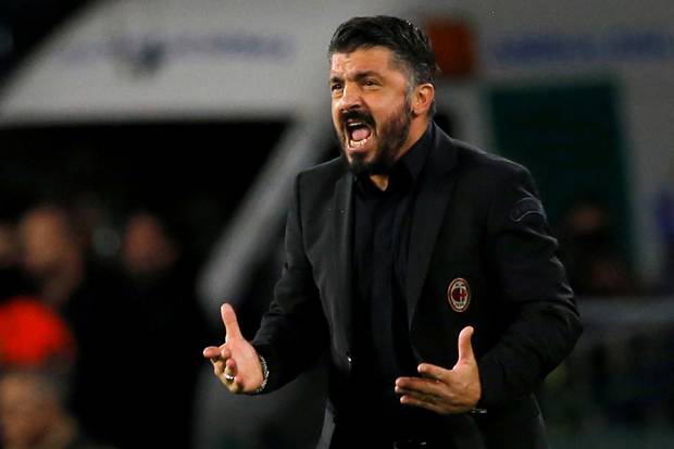 Lawan Atalanta, Gattuso...