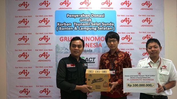 Ajinomoto Serahkan Bantuan...