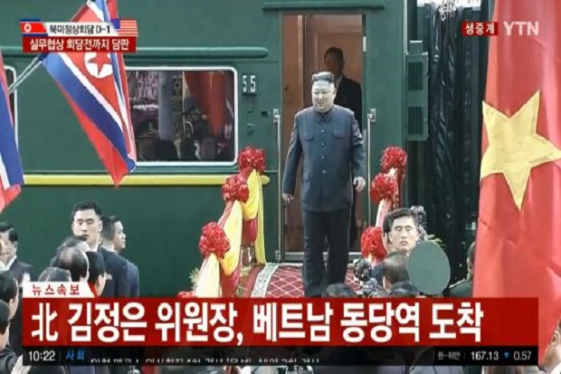 Pemimpin Korut Kim Jong-un...