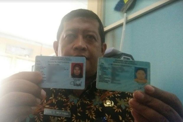 Sejumlah KTP Elektronik...