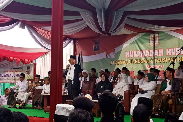 Maruf Amin Hadiri Mujahadah...