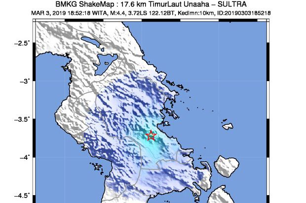 Gempa Berkekuatan 4,4...