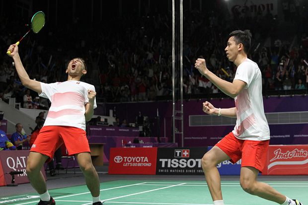Fajar/Rian dan Ahsan/Hendra...