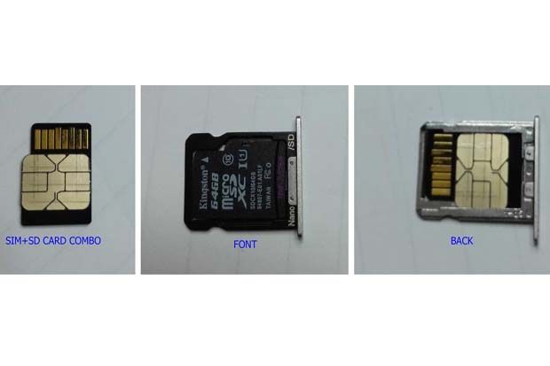 SD Card dan SIM dalam...