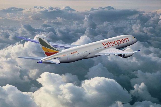 Pesawat Ethiopian Airlines...