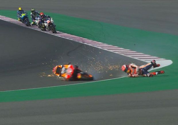 Sempat Terjatuh, Marquez...