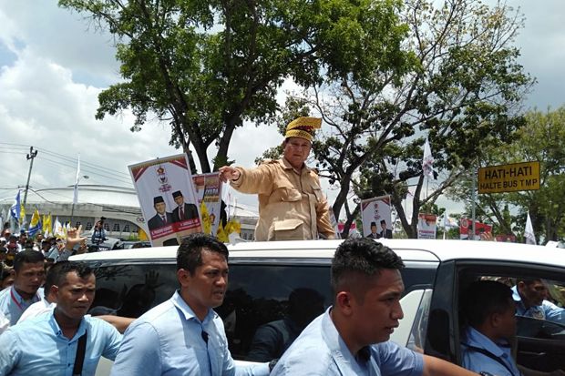 Kampanye di Riau, Prabowo...