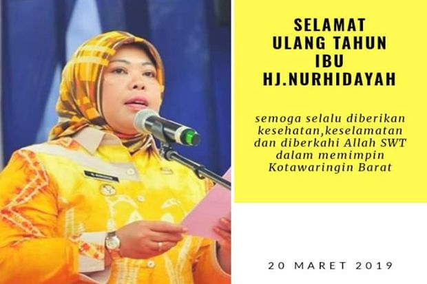 Bupati Kobar Nurhidayah...