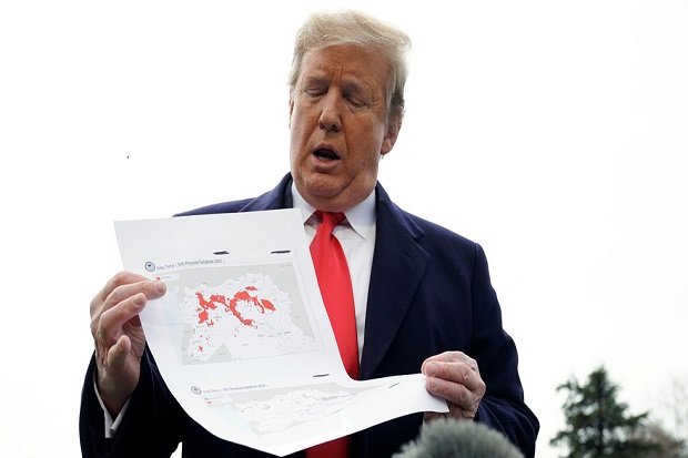 Perlihatkan Peta, Trump:...