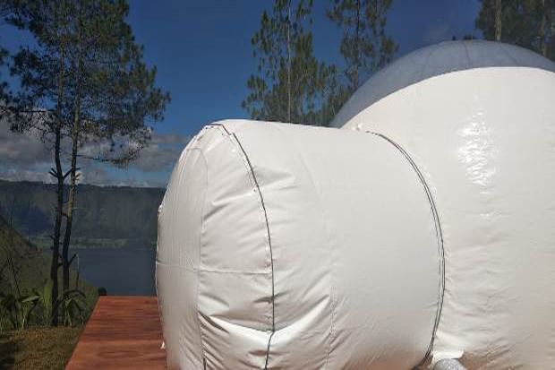 Bubble Tent Pertama...