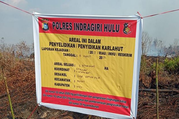 Kebakaran di Lahan Konsesi,...
