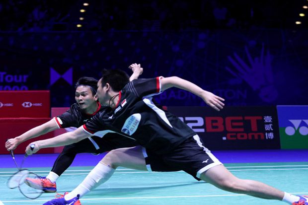 Juara Bertahan Hendra/Ahsan...