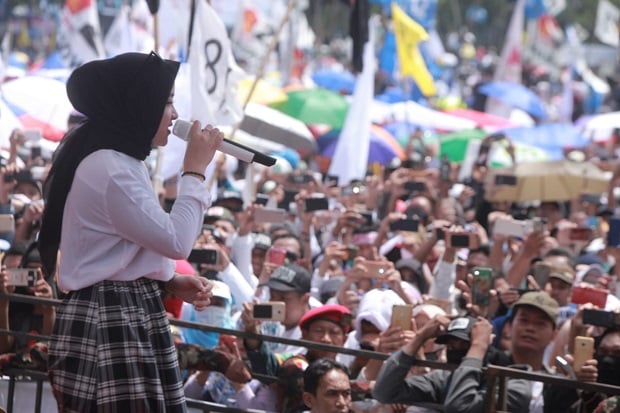 Ribuan Pendukung Prabowo-Sandi...