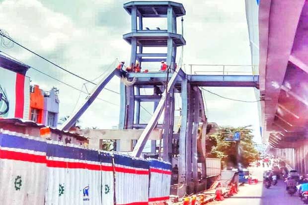 Tiga Stasiun LRT Palembang...