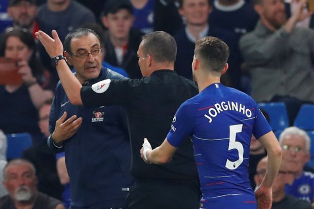 Diusir Wasit, Sarri...