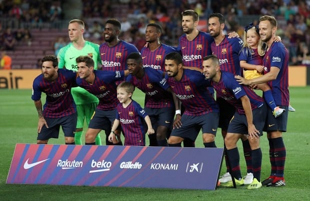 Perayaan Juara Barcelona...