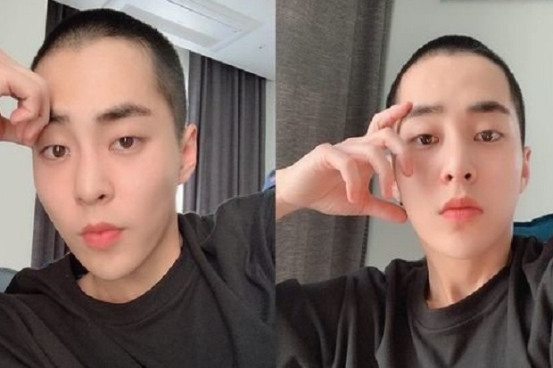 Xiumin EXO Unggah Foto...