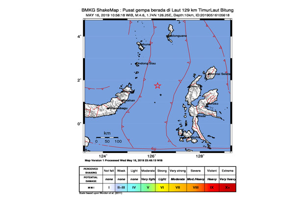 Wilayah Bitung Diguncang...