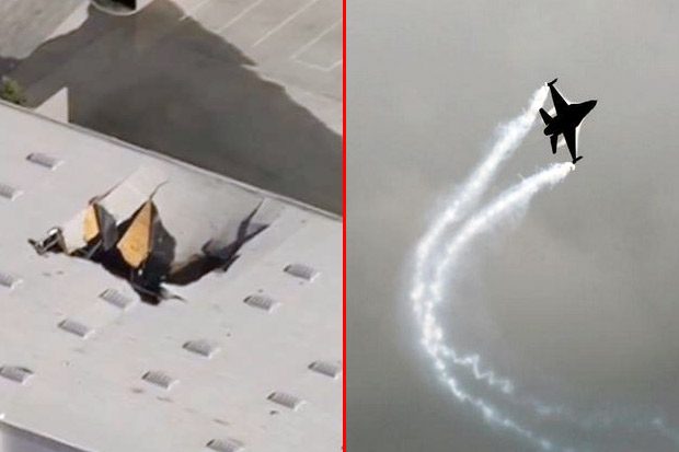 Jet Tempur F-16 AS Tabrak...
