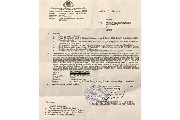 Beredar Surat Perintah...